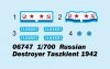 Trumpeter 06747 Soviet Destroyer Taszkient 1942 1/700